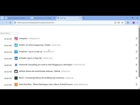 Browser History | Assignment - 1 | React.js | Nxtwave | CCBP 4.0 | All test cases Passed.