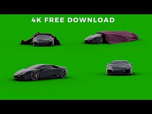 Green Screen Car Animation | Lamborghini Green Screen