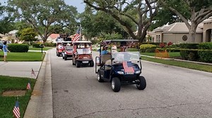 34K views · 1K reactions | Community members in Manatee County put on an early Memorial Day parade this weekend, which featured decorated golf carts and bikes. They also celebrated the 100th birthday of one of their neighbors. https://bit.ly/3efsq3t Video courtesy: Dan Bradley | WFLA News Channel 8 | Facebook