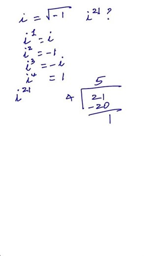 Can You Simplify i To The 21st Power?