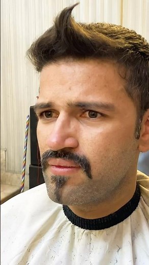 ASMR💈 Cowboy Mustache + Chin Strap Beard = Ultimate Badass Look foe mens ! 🤠✂️"