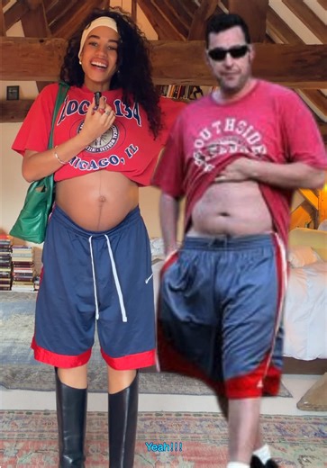 I call this the Adam Sandler and Bella hadid mix #pregnant | Pregnant