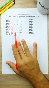Tabuada do 8, do 9 e do 4 para você nunca mais esquecer! | Matemática | Prof. Rodrigo Pelace - Matemática