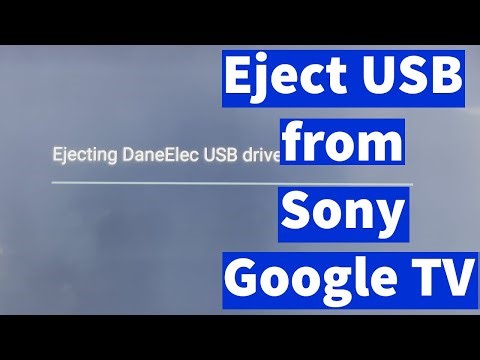 How to Eject USB from Sony Google TV | Safely Eject USB Pen Drive or Hard Drive from Google TV