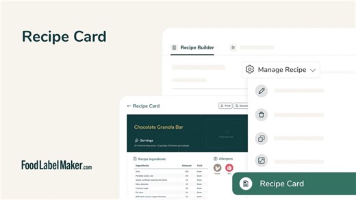 How to Create a Recipe Card for Your Recipes | FoodLabelMaker Tutorial