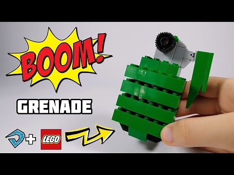 LEGO grenade ( REAL SIZE ) - Tutorial [ don't explode ]