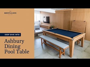 Deep Dive Into Ashbury Dining Pool Table | The Men's Cave
