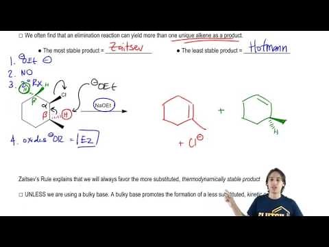 Zaitsev's Rule: Example 1