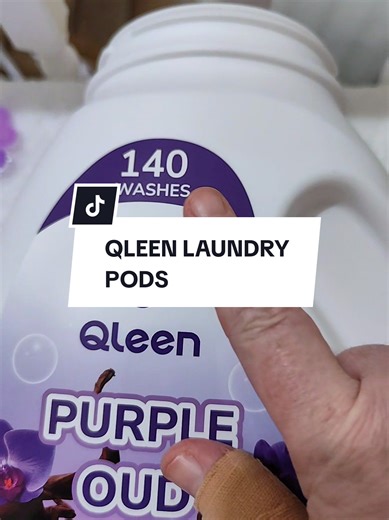 140 laundry pods (5-in-1) by Qleen - reduced with vouchers right now, be quick #laundrypods #laundry #washing #cleantok #tiktokmademebuyit