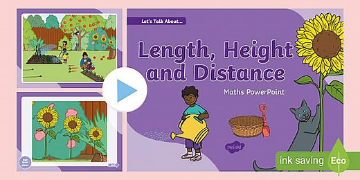 Talk About Length, Height and Distance Maths PowerPoint