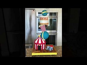 Circus Themed Gravity Defying Cake