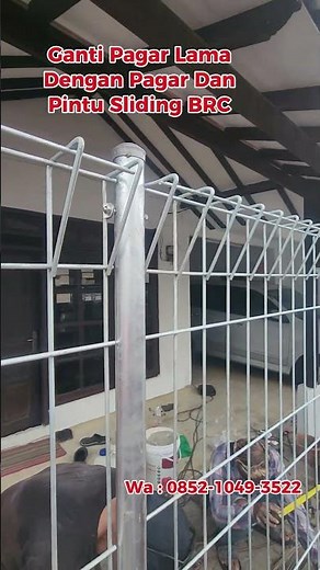 Pemasangan Pagar BRC Dan Pintu Sliding Di Jatiwarna, Pondok Gede, Bekasi #pagarbrcminimalis