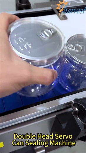 Double Head Servo Can Sealing Machine, High Speed Can Seaming Machine