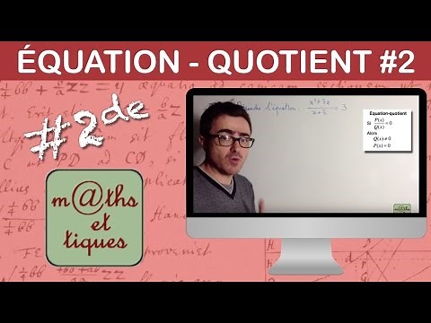 Solve a quotient equation (2) - Second