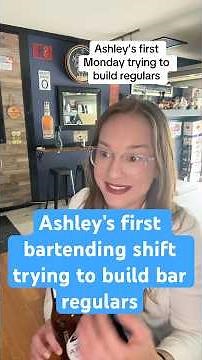 How to build bar regulars. Let’s watch Ashley’s first shift trying to build bar regulars #bartender
