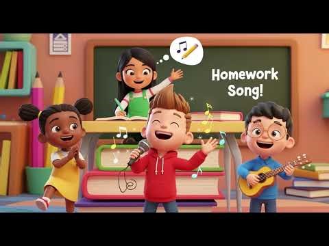 📘 Homework Blues | Cartoon Nursery Rhymes & Kids Songs 🎵