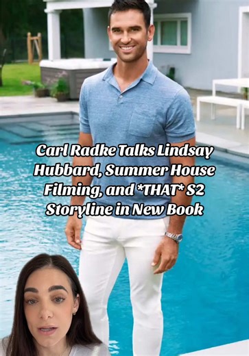 Carl Radke is opening up A LOT about his life in his new book, and is getting honest about *that* storyline in season 3 of Summer House with cast member Stephen #Carlradke #summerhouse #bravo #bravotv #greenscreen
