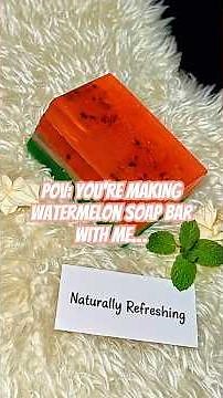 Watermelon Soap Bar | Handcrafted Artisanal Soaps | Handmade | Natural Ingredients | Soap Bars