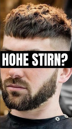 FRISUREN für eine HOHE STIRN 💇🏻‍♂️ #shorts