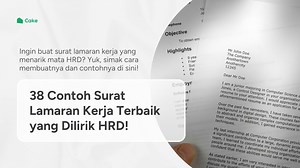 40  Contoh Surat Lamaran Kerja Profesional dan Cara Membuatnya! | Cake