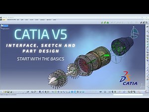 Interface, Sketch and Part Design - CATIA English Tutorial For Beginners - CAD