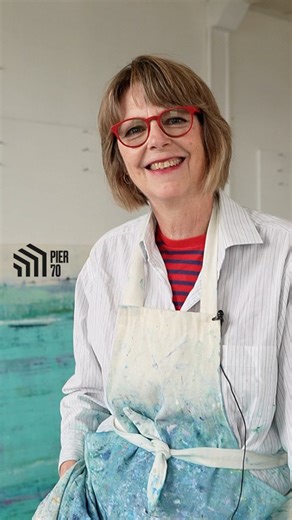 Pier 70 SF on Instagram: "Introducing “Dogpatch Days,” our new series featuring a local Dogpatch personality who lives, works or creates in the neighborhood. We kick things off with the “Pier 70” edition featuring artist Suzy Barnard. Suzy creates her luminous paintings from a studio in Pier 70’s Noonan Building where a parade of cargo ships offers ample inspiration. Tune in to hear how Suzy came to regard the view outside her window as a “liquid still life.” Head to the link in our bio to learn