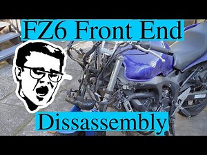FZ6 Front Fairing Disassembly + Headlight Eyebrow Detail