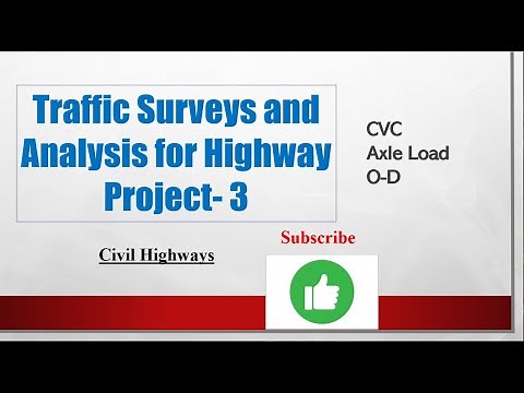 Traffic Surveys and Analysis for Highway Project -3.|| Civil Engineering || CVC Survey || ADT ||