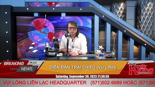 DIỄN ĐÀN TRÁI CHIỀU (VŨ LINH) - 09/30/2023 - The KING Channel # Chương trình không dành cho người dưới 18 tuổi #NVKingChannel #TheKingChannel #NguyVuRadio #TinTucHoaKy | The King Channel