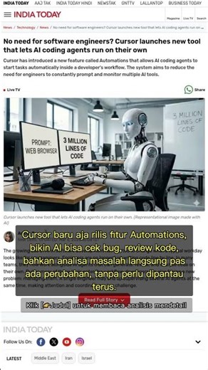 🧐👉 Cursor Luncurkan Automations: AI Coding Tanpa Ribet, Engineer Terancam? #QixNewsAI