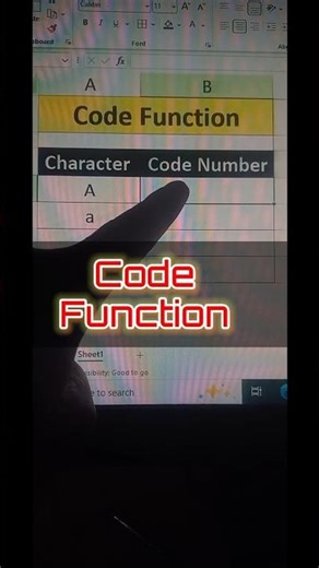 How to use code Function in exce | Excel me Code function ka use kaise kare l #viral #excel