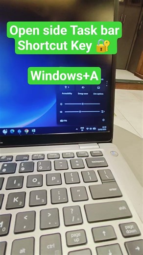 Open Task bar with Shortcut Key 🔐 Windows+A #windows #techtech #computer #windowstips #techtech