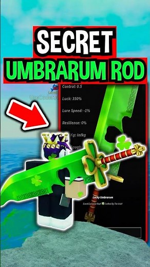 SECRET UMBRARUM ROD Fan Made in Roblox Fisch..