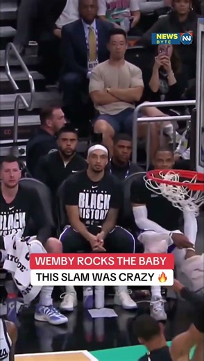 Wemby Rocks The Baby After MONSTER Dunk! 👶🔥