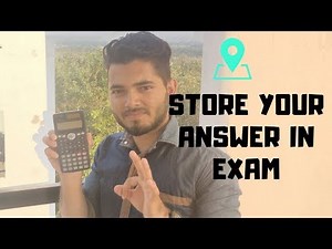 Casio fx-991ms - using the memories || Save answers||