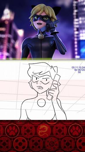 From #Storyboard to the #Screen ✍🐞 Marinette & Fei in #Shanghai 🐲 #Miraculous #MiraculousLadybug