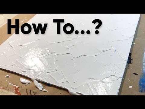How to Add Texture to a Canvas or Board with Acrylic Gesso - Abstract Art - Learn to Paint
