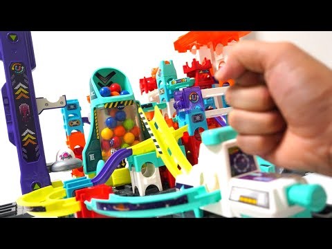 ジェットコースターマーブルランレースASMR MARBLE RUSH! 【VTech】 SHUTTLE BLAST-OFF SET