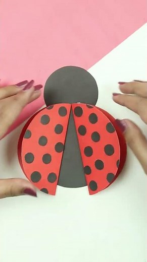 DIY Ladybug For Kids | Easy Paper Ladybug Making Idea #shorts