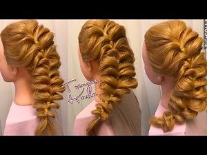 Frozen Elsa Hair Tutorial Braid - Trenza Con Ligas - Elastic Braid