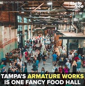 Armature Works in Tampa Heights is one fancy food hall! 🍜😍 Details >> https://wfts.tv/2LCzWaD | Taste and See Tampa Bay