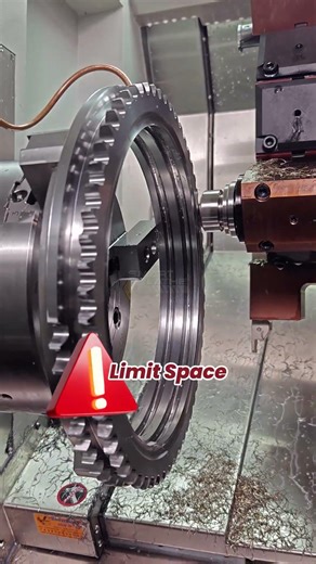 Power Turret CNC Lathe Extreme Machining Capability For Large Workpieces. #cnclathe #turret