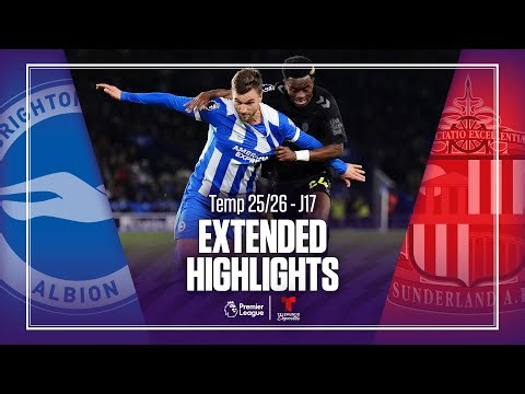 Brighton vs. Sunderland | Highlights Premier League | Jornada 17 | Telemundo Deportes