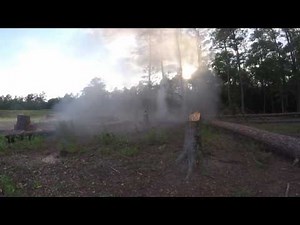 Removing tree stumps with explosives