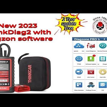 Thinkdiag 2 new 2023 with Diagzone Software Car Scanner packing review
