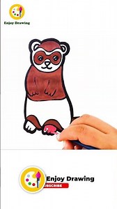 MEERKAT Drawing: How to Draw A MEERKAT EASY for Kids | ENJOY DRAWING
