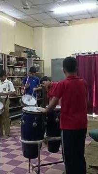 New students with New marching tune. School Band team practice session...