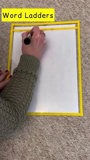 Here’s a fun word game that you can play to develop spelling and vocabulary building too! It’s called Word Ladders and the aim of the game is to get from the start word to the finish word by changing one letter at a time. It’s quite tricky but a really fun way to play with words. Let me know if you challenge your children with this! #playbasedlearning #teachingideas #ks2 #wordgames #classroomideas