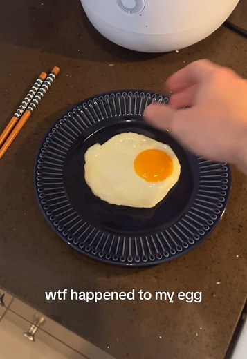 I walked away from the stove for one second and my egg turned to stone | Eggs