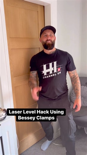Laser Level Hack Using Clamps #How #reel #build #HomeImprovement #asmr #howto #doityourself #diy #hacks #lifehack | The Home Improvements Channel Uk